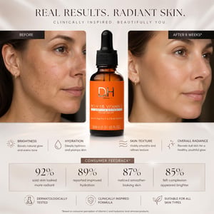 Dr H Sérum facial antiedad Pro-V con 5 % de vitamina C, 30 ml.
