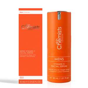 skinChemists Sérum facial antiedad con vitamina C para hombre, 30 ml.
