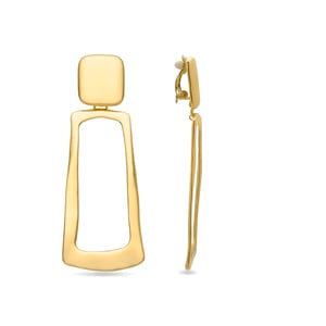 Pendientes Luxenter Dranem acabados en oro amarillo 18k