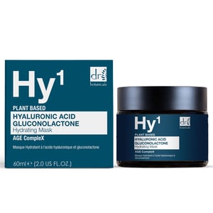 Dr. Botanicals Mascarilla avanzada con ácido hialurónico al 1% y gluconolactona, 60 ml.