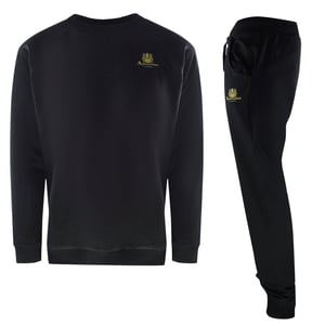 Conjunto Deportivo Aquascutum Iconic Crest Con Cuello Redondo En Negro