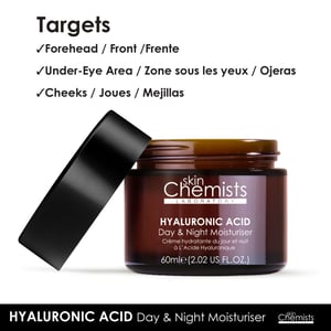 skinChemists Crema hidratante antiedad con retinol y ácido hialurónico.