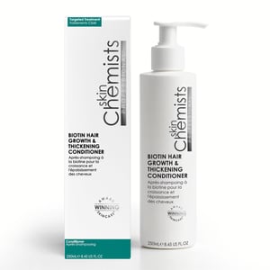 skinChemists Acondicionador con biotina para el crecimiento y engrosamiento del cabello 250 ml
