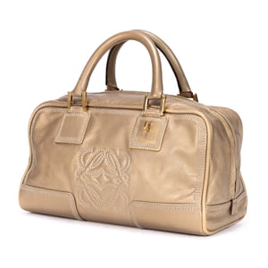 Loewe Amazona 28 Tote Bag  en  oro Cuero de ternero