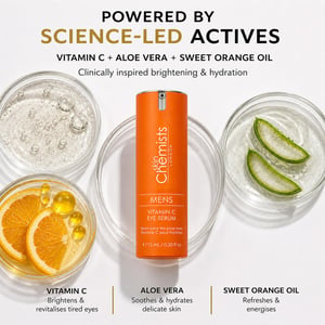 skinChemists Kit dúo iluminador con vitamina C antiedad para hombres