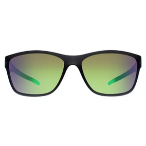 BMW Rectángulo Mens Negro Mate Espejo Verde BS0036