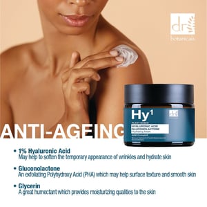 Dr. Botanicals Mascarilla de ácido hialurónico al 1% y gluconolactona, 60 ml.
