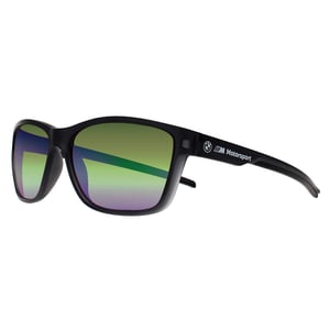 BMW Rectángulo Mens Negro Mate Espejo Verde BS0036