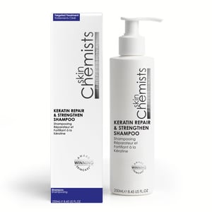 skinChemists Champú reparador y fortalecedor con queratina 250 ml