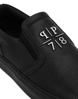 Deer Print Leather Slip On