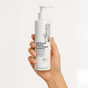skinChemists Champú con biotina para el crecimiento y engrosamiento del cabello 250 ml