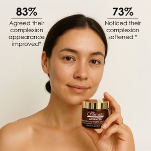 skinChemists Crema hidratante nocturna antiedad con veneno de abeja y colágeno Pro-5, 50 ml