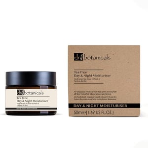 Dr. Botanicals Crema hidratante de día y de noche con eucalipto y árbol de té, 50 ml.