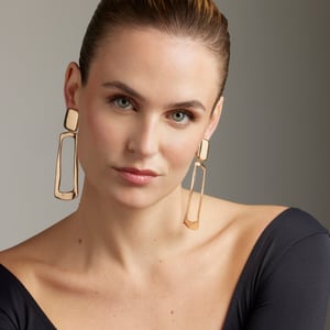 Pendientes Luxenter Dranem acabados en oro amarillo 18k