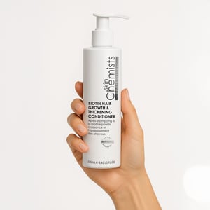 skinChemists Acondicionador con biotina para el crecimiento y engrosamiento del cabello 250 ml