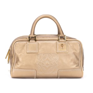 Loewe Amazona 28 Tote Bag  en  oro Cuero de ternero