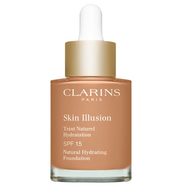 Clarins Fondotinta Hidratante Natural Skin Illusion SPF15 para Mujeres