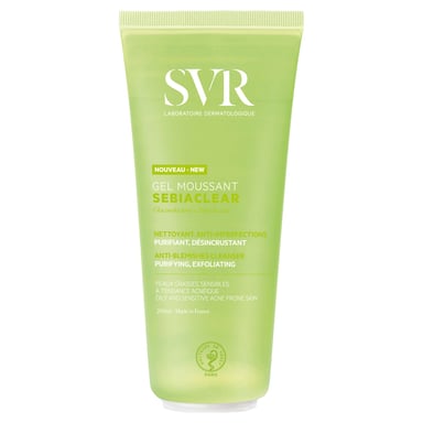 SVR Sebiaclear Limpiador Espumoso de Ácido Salicílico 200ml para Piel Aceitosa