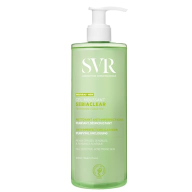 SVR Sebiaclear Limpiador Espumoso con Ácido Salicílico 400ml para Piel Grasa