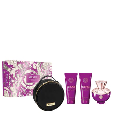 Set de Regalo Versace Dylan Purple Eau de Parfum 100ml con Gel de Ducha y Loción Corporal