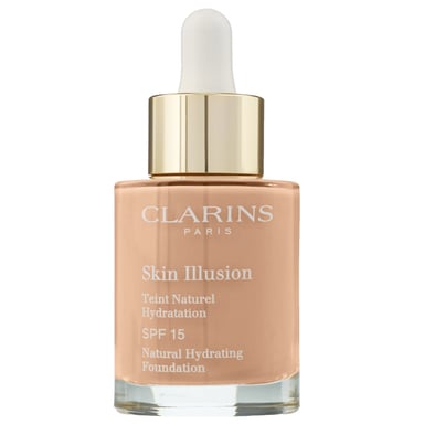 Fondación Hidratante Natural Skin Illusion SPF15 de Clarins, 109C Trigo (30 ml)