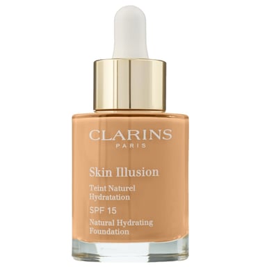 Clarins Skin Illusion Base Hidratante Natural SPF 15 114N Cappuccino, 30 ml