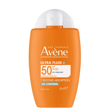 Avène Ultra Fluido Control de Aceite SPF50+ para Piel Grasa y Mixta - Alta Protección