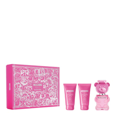 Set de regalo Moschino Toy2 Bubblegum Eau de Toilette Spray 50ml con gel de ducha y loción corporal
