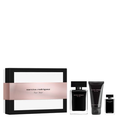 Set de Regalo de Fragancia Narciso Rodriguez For Her (fragancia de 100 ml, loción corporal de 50 ml, spray de bolso de 10 ml)
