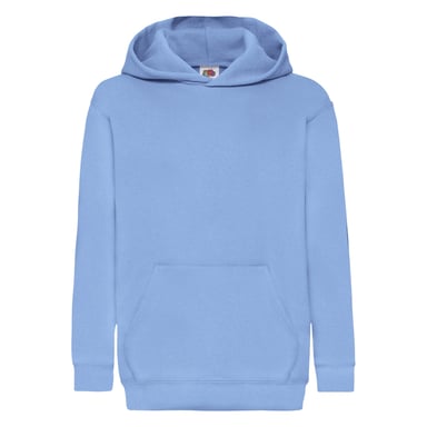Fruit Of The Loom Childrens Unisex Hooded Sweatshirt / Hoodie (Sky Blue)