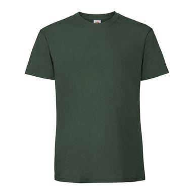 Fruit of the Loom Mens Iconic Premium Ringspun Cotton T-Shirt (Bottle Green)