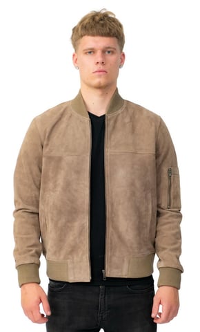 Chaqueta bomber MA-1 de ante de cabra para hombre - Auckland