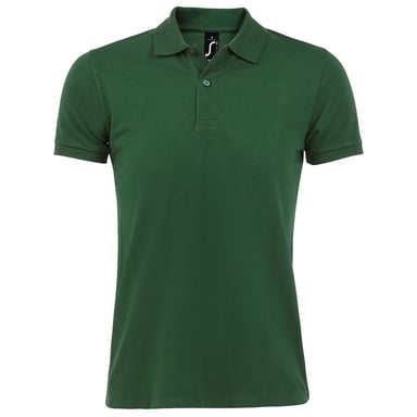 SOLS Mens Perfect Pique Short Sleeve Polo Shirt (Bottle Green)