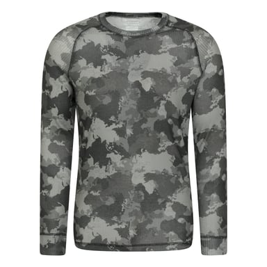 Mountain Warehouse Mens Talus Camouflage Thermal Top (Green)
