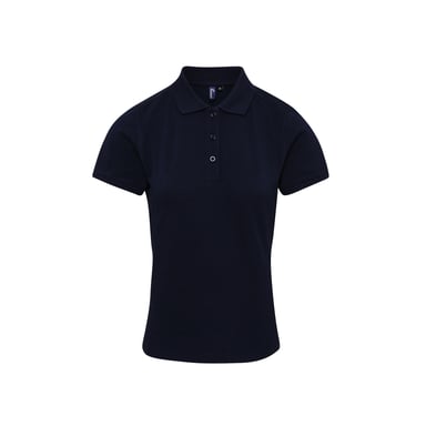 Premier Womens/Ladies Coolchecker Plus Piqu Polo With CoolPlus (Navy)