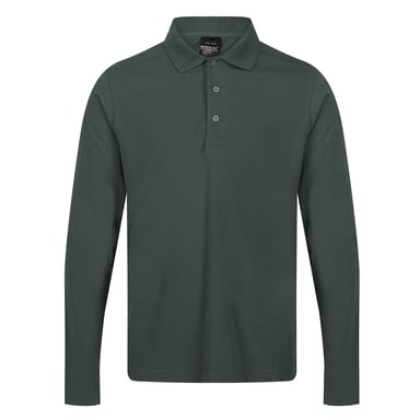 Regatta Mens Pro Long-Sleeved Polo Shirt (Dark Green)