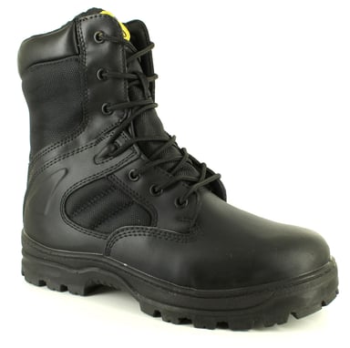 New Mens/Gents/Unisex Black Tradesafe Drill Steel Toe Cap Safety Boots