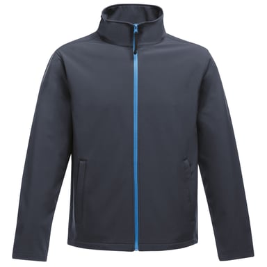 Regatta Standout Mens Ablaze Printable Softshell Jacket (Navy/French Blue)