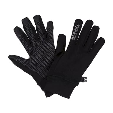 Regatta Childrens/Kids Grippy II Lightweight Gloves (Black/Dark Grey)