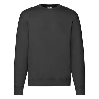 Fruit of the Loom Mens Premium Drop Shoulder Sweatshirt (Black)
