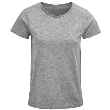 SOLS Womens/Ladies Crusader Marl Organic T-Shirt (Grey)