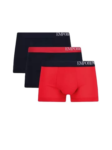 Emporio Armani Boxers Pack de 3 hombres de color rojo