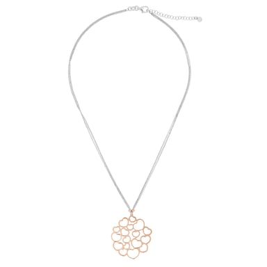 Orphelia 'Maliya' Women's 925 Sterling Silver Chain with Pendant - Silver/Rose ZK-7388