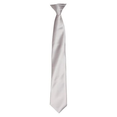 Premier Unisex Adult Satin Tie (Silver)