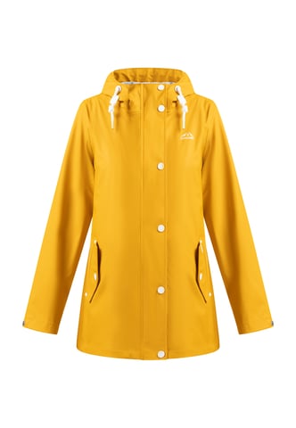 ICEBOUND rain jacket women mustard