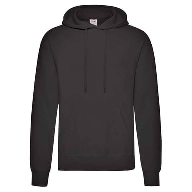 Fruit of the Loom Unisex Adult Classic Hoodie (Black)