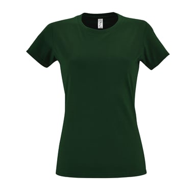 SOLS Womens/Ladies Imperial Heavy Short Sleeve T-Shirt (Bottle Green)