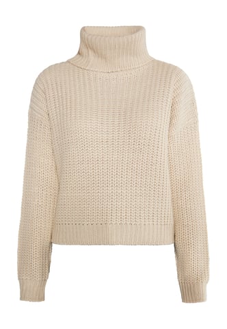 Mymo Knitted pullover women cream