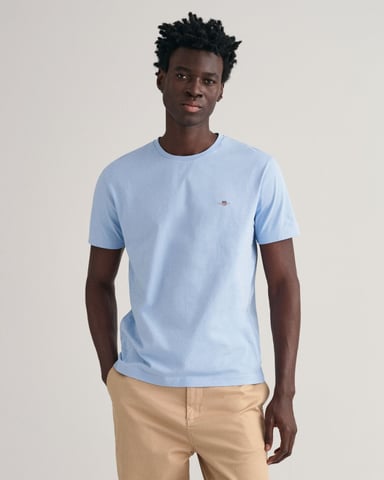 GANT Mens Regular Fit Short Sleeve Shield Logo T-Shirt