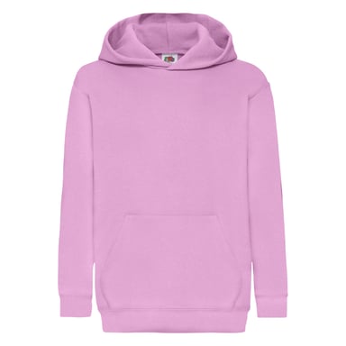 Fruit of the Loom Childrens/Kids Classic Hooded Sweatshirt (Light Pink)